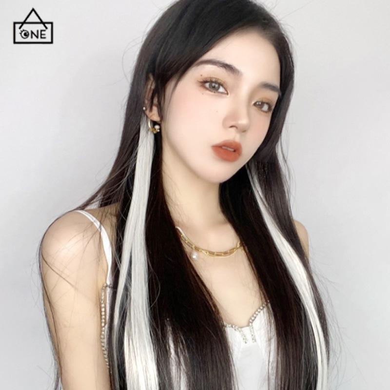 COD❤️Wig Rambut Palsu berkilau Rambut Palsu Warna Jepit Aneka Desain Aksesoris Rambut DIY Untuk Wanita-A.one