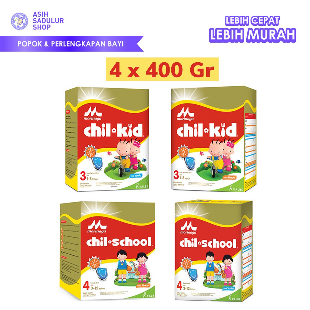 Morinaga Chil Kid Chil School 1600gr Susu Bubuk Formula Promo Bandung