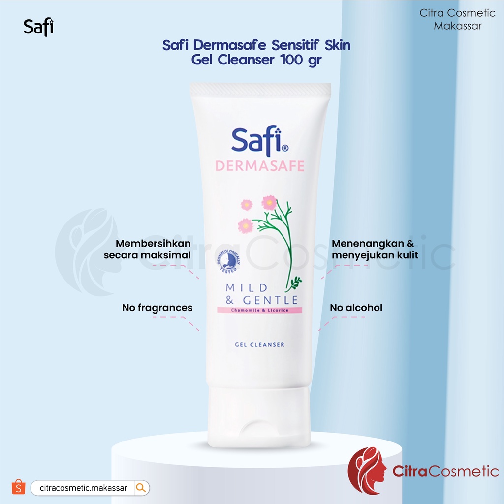 Safi Dermasafe Series | Mild &amp; Gentle Gel Cleanser | Gentle Care Mousse Cleanser | Hydrate &amp; Refresh Booster Mist | Rehydrate &amp; Recover Night Moisturiser