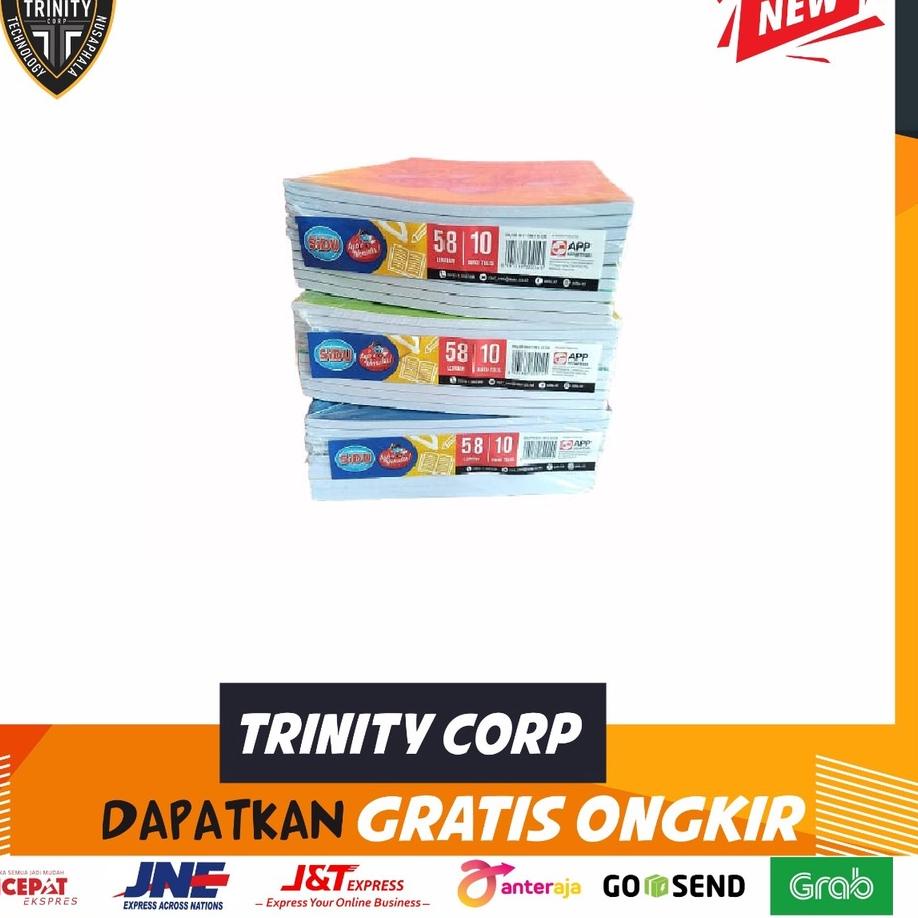 

✔ BUKU TULIS SIDU 58 LEMBAR 1 PACK ISI 10 BUKU Terjangkau