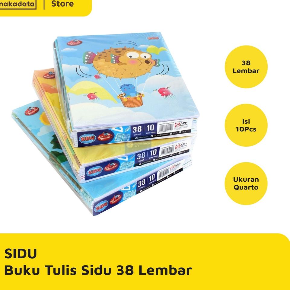 

ㅂ BUKU TULIS SIDU 38 LEMBAR 10 PCS / PACK MURAH PL21