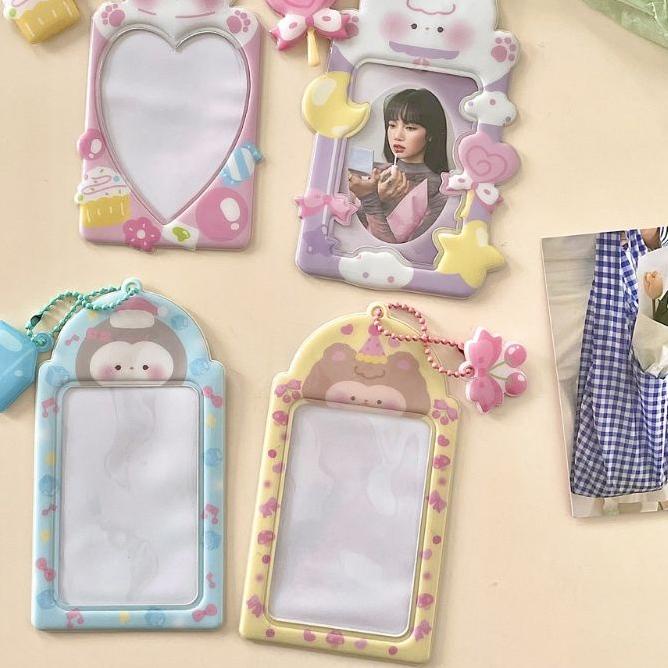 

DE9✼ ID Card Holder Name Tag Keychain / Gantungan Wadah Kartu Pocard PC Kpop Lucu Kawaii TERBAIK
