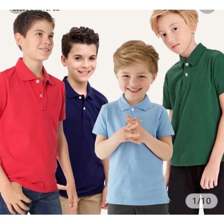 Kaos kerah Anak FO polos / Kaos polo katun Premium/ poloshirt anak/ Polo polos anak polos/ Kerah ana