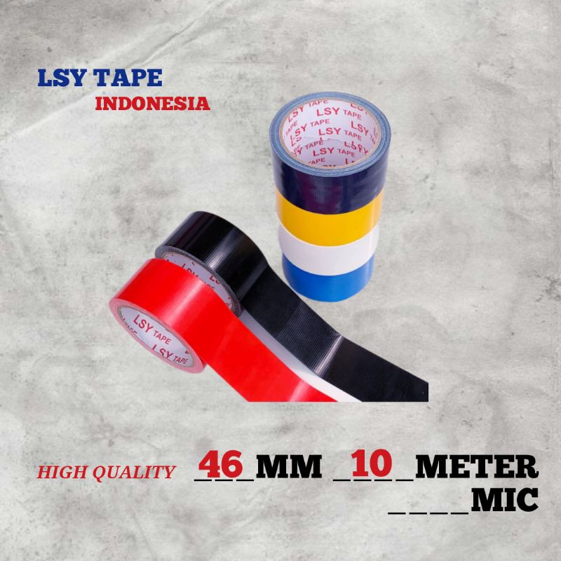 

lakban kain warna / cloth tape 2" x 10 meter full ( CBM )