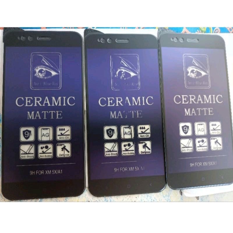 TEMPER GLAS BLUE CERAMIC ANTI PECAH REDMI 9C 10 A