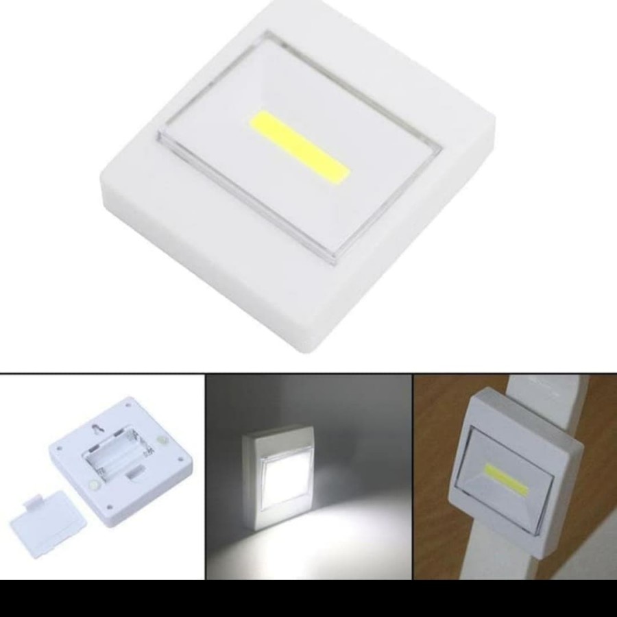 Lampu Tempel+Battery / Lampu Emergency COB LED Mitsuyama Switch Light