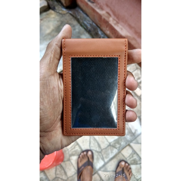 

+%+%+%] Id card kulit magnet Cokelat