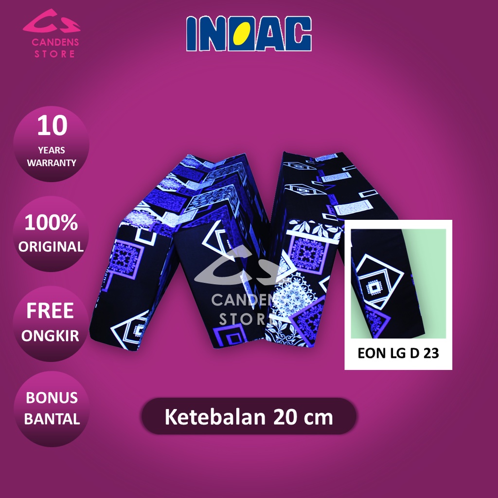 Kasur Busa LIPAT 4 INOAC EON LG D23 ukuran 200x90x20 cm Garansi 10 TAHUN ORIGINAL KASUR BUSA KASUR T