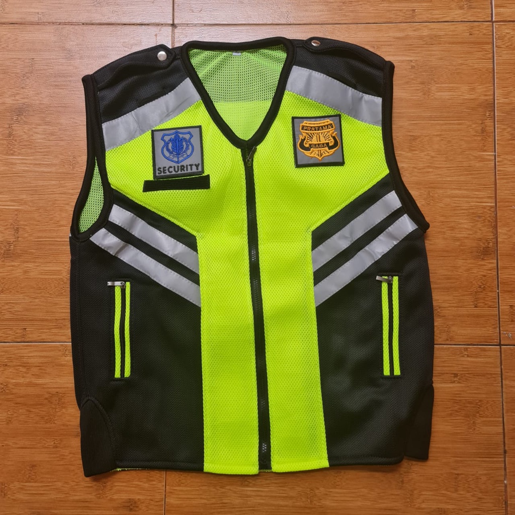 SKD Rompi Polisi | Rompi Security | Rompi Security Terbaru | DOUBLEMESH | Tebal | Rompi Satpam untuk Pria-Wanita Vest SECURITY/SATPAM/POLISI/POLOS/TOURING Size XXXL BAHAN DOUBLE MESS