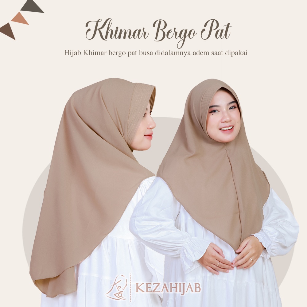 BERGO INSTANT PAT ANTEM/KHIMAR BERGO PAT MATERIAL DIAMOND PREMIUM