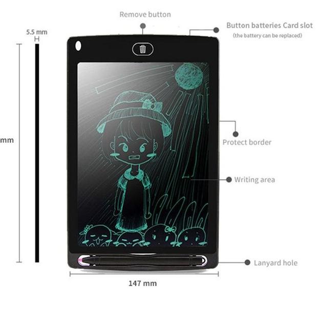 

☻☻► PAPAN TULIS HAPUS WRITING BOARD TABLET DIGITAL LCD LAYAR 8.5 inch