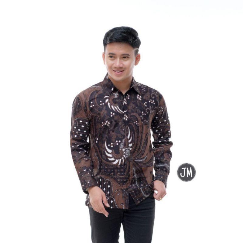 KEMEJA BATIK PRIA LENGAN PANJANG BIG SIZE JUMBO M.L.XL.XXL.3L.4L.5L.6L.7L. Seragam batik kantor