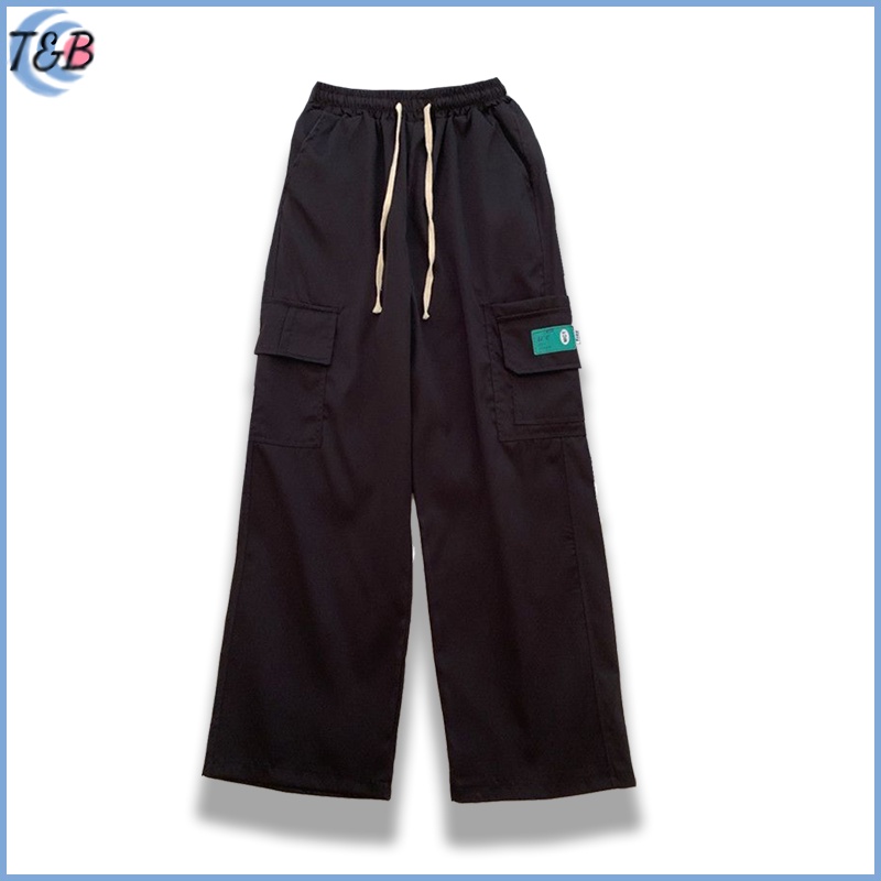 Celana Kargo Multi-Saku Longgar celna cargo pria panjang Cargo pants jumbo celana casual pria korean style premium cargo pants celana cargo hitam