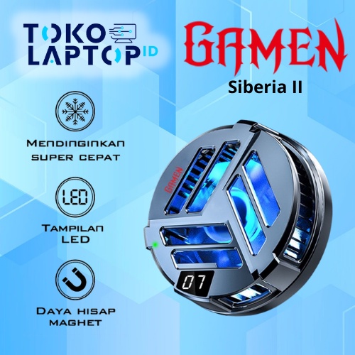 GAMEN Siberia II Black Gaming Fancooler Radiator Coolingfan Smartphone