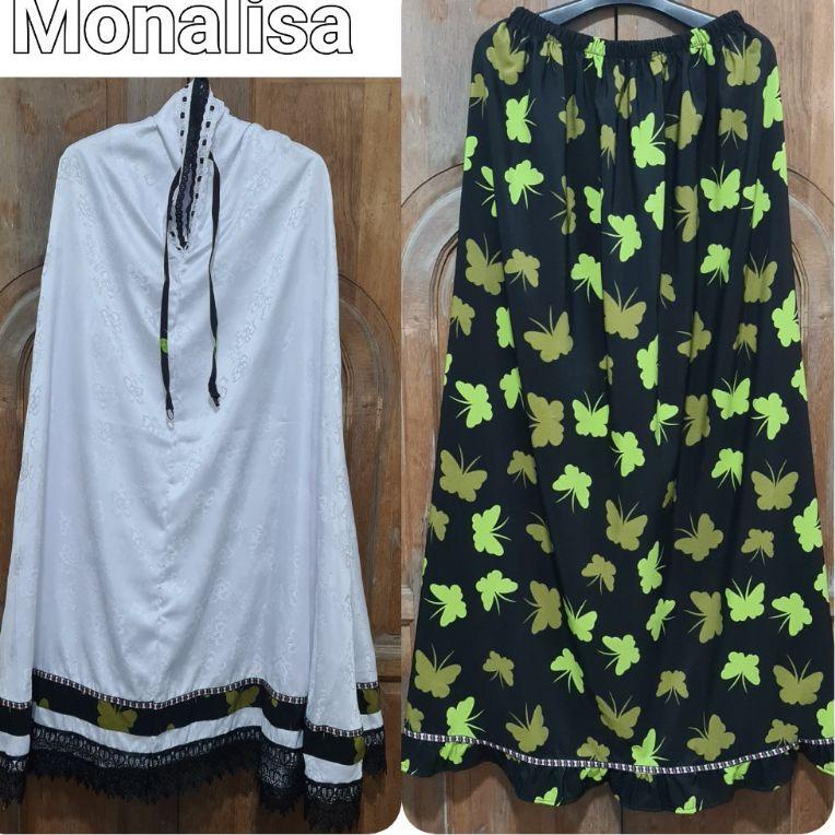 CAD.10De22ᴰ ‑ Mukena Santri / Mukena Mutiara Monalisa Renda Hitam