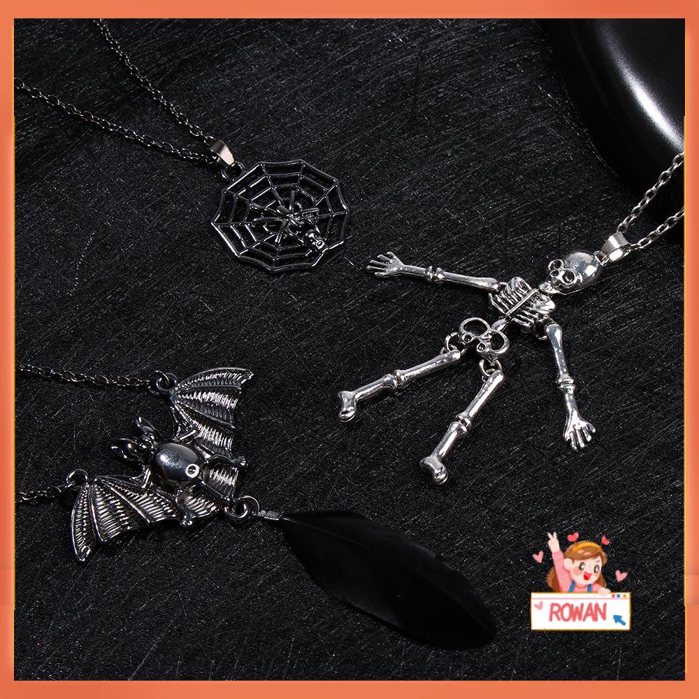 R-bunga Sweater Rantai Aksesoris Kostum Kepala Hantu Labu Liontin