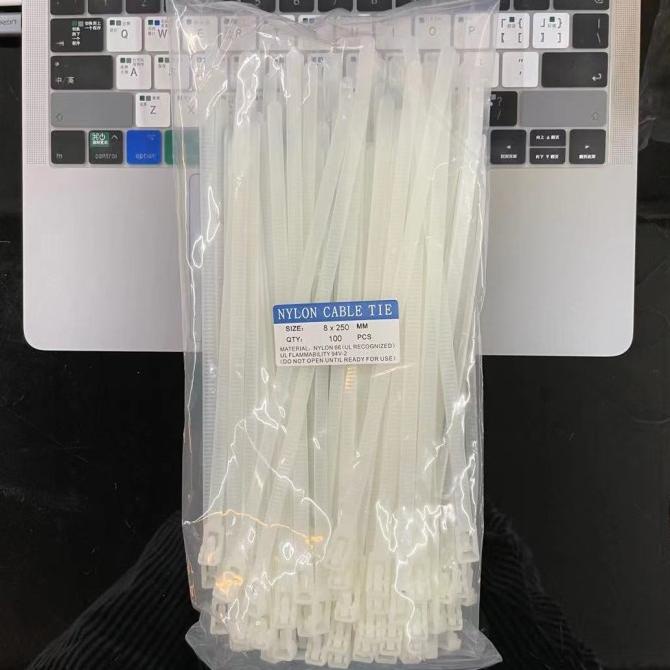 

Kabel Ties Bisa Buka /Reusable Cable Ties lebel 8mm*25cm -isi 100pcs
