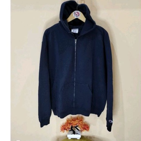 Hoodie Champion Warna Biru Navy Size M to L