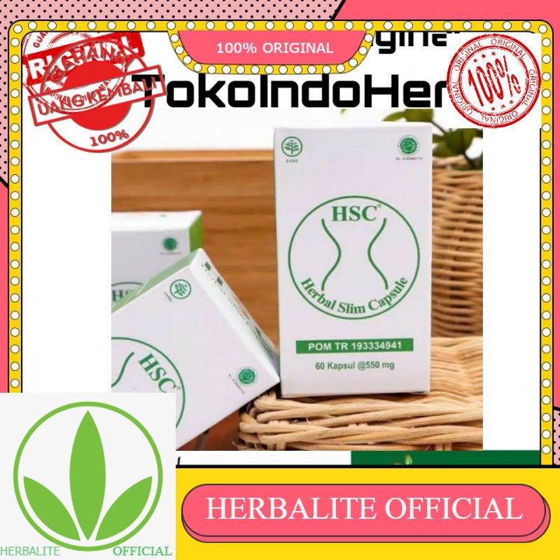 100% ORIGINAL HSC herbal slim capsule Asli HSC pelangsing herbal HSC pelangsing tubuh Herbal Origina