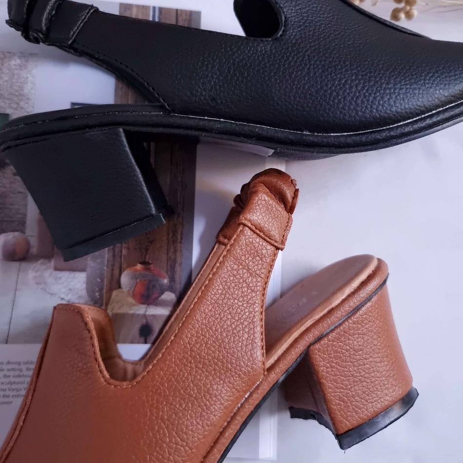 Stok Terbatas Sandal High Heels Hak Tahu Tinggi Znyn Livana Wanita Perempuan Sintetis Premium Formal