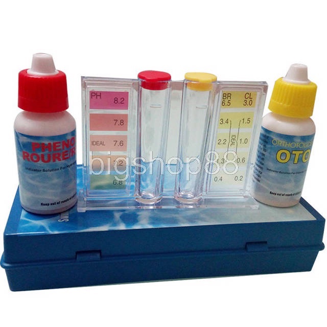 bigshop88 - 2 In 1 Tes Kit Kolam Renang / Test Kit PH dan CL / Testkit air ph dan chlorin / Tes Kit oto ph