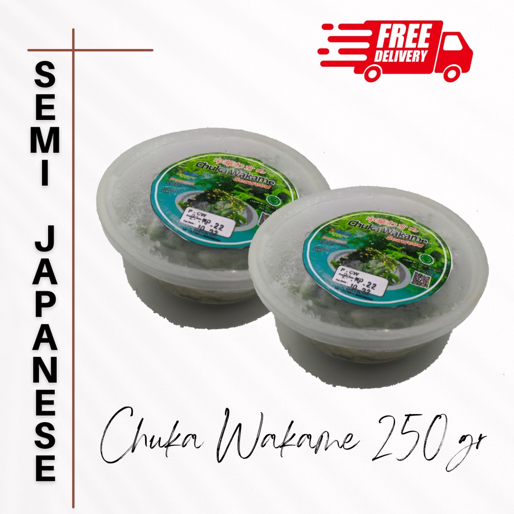

Chuka Wakame 250 gr | Rumput laut import jepang 250 gr salad wakame