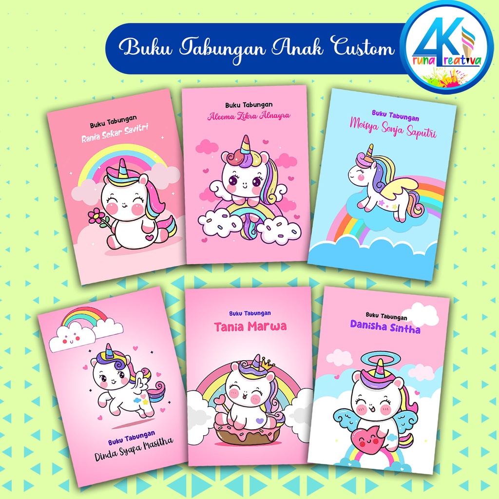 

Arunakreativa 15-20 Buku Tabungan Sekolah Custom | Buku Tabungan Anak