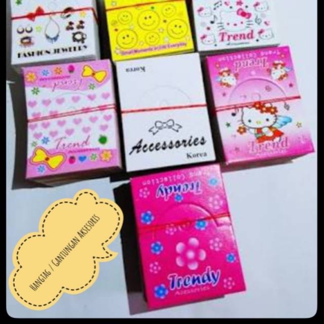 

Hangtag Gantungan Kar Kertas 24pcs/pak-Pajangan Packing/ Fashion Aksesoris