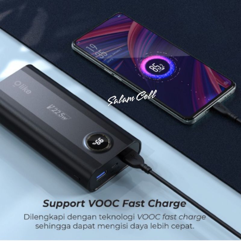 Power Bank Olike P6 20.000mAh PB Fast Charging Support VOOC Powerbank Originall Garansi Resmi