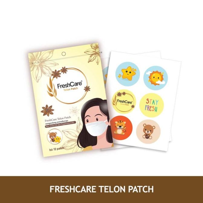 STIKER TEMPELAN MASKER LUCU DENGAN AROMA MINYAK TELON FRESHCARE ISI 12 t-allitemreadystock Murah