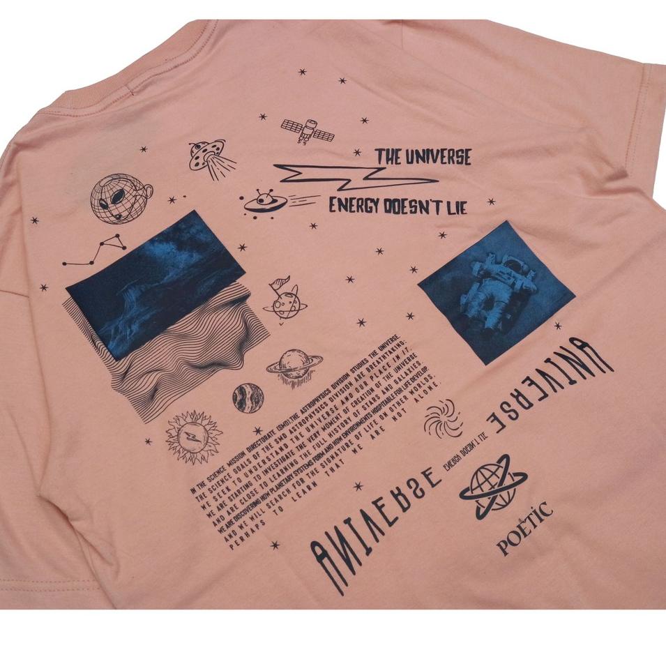 Murah Poeticluzien Dusty Pink T-Shirt Universe