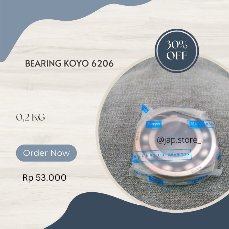 BEARING KOYO 6206