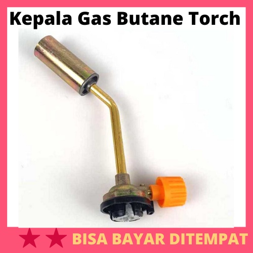 Kepala Gas Butane Torch BBQ Soldering Flame Gun / Alat Kepala Pematik Gas Las Tabung Kaleng Botol Ba