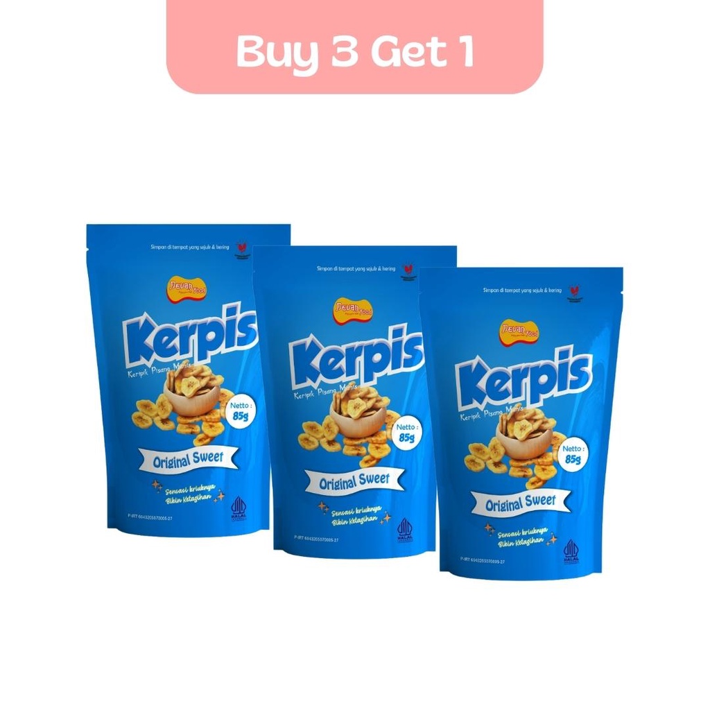 

Devan Food Buy 3 Get 1 KERPIS rasa Original Sweet