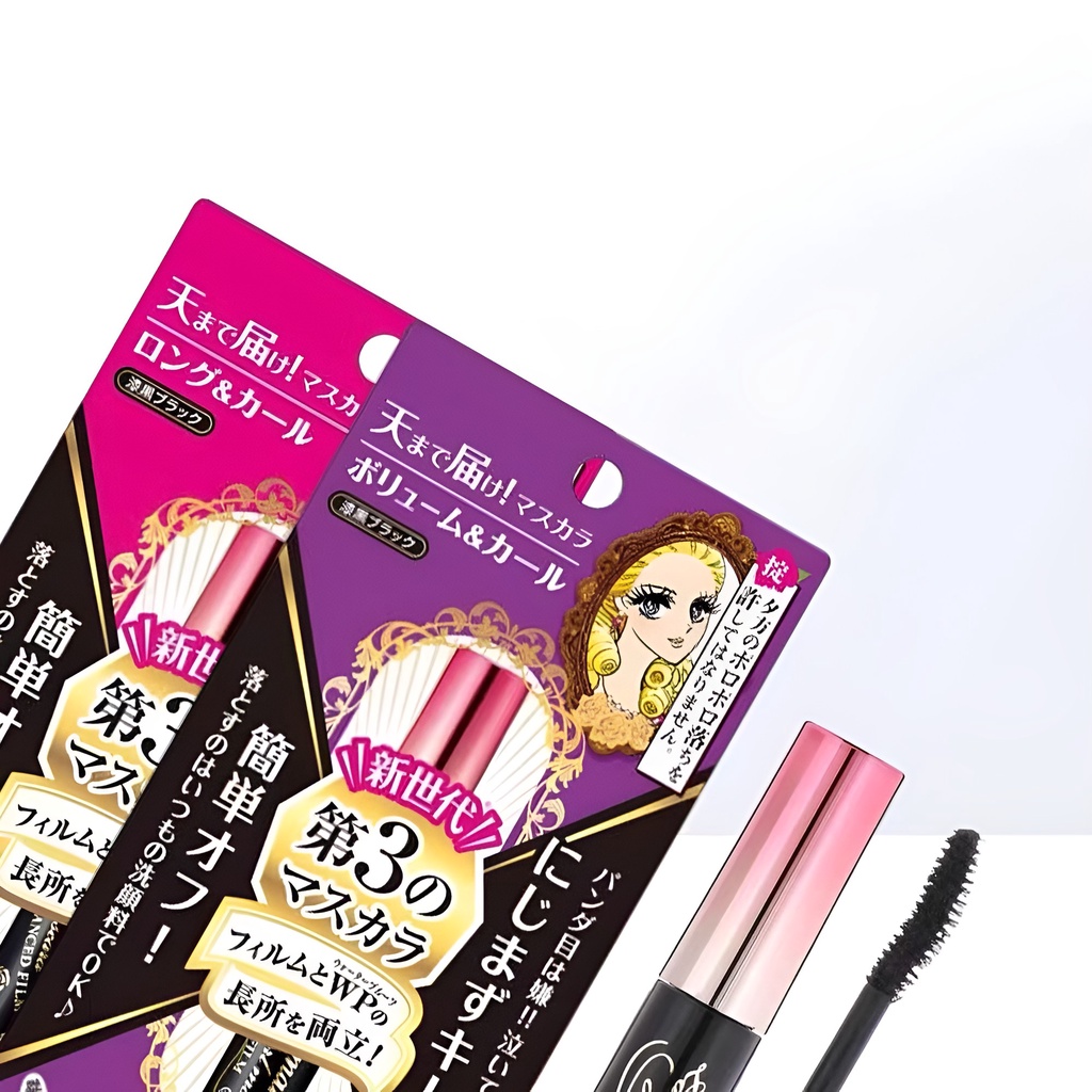 Kiss Me HEROINEMAKE Advanced Film Waterproof Mascara Super Waterproof 24 Jam Advanced Film Made in Japan Volume &amp; Curl, Long &amp; Curl