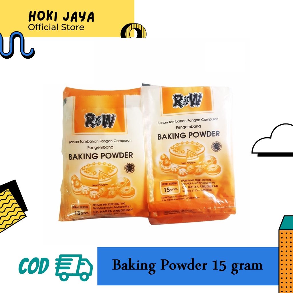 Jual Baking Powder Ecer kemasan 15gram / Bahan Pengembang Kue Donat