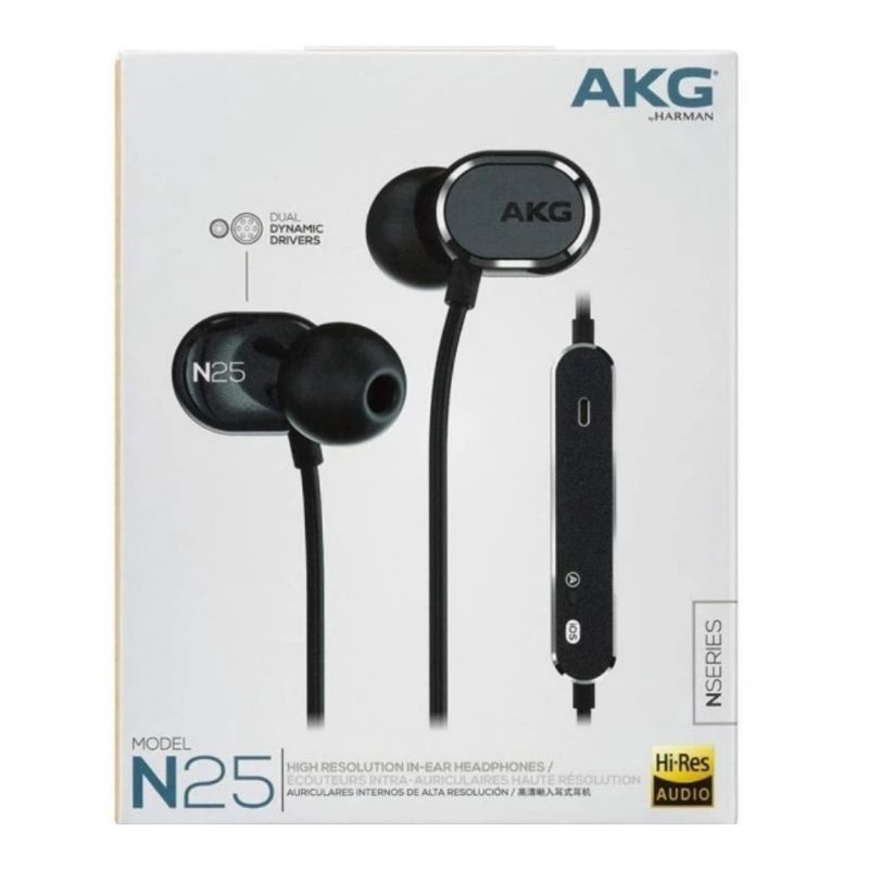AKG N25 Hi-Res Audio earphone ORI Garansi MS. Dual Dynamic Drivers