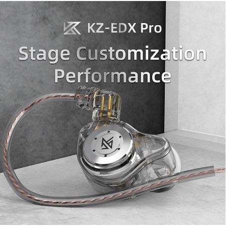 KZ EDX Pro with Mic Noise Cancelling BassHead  Earphone Heavy Bass Sensation Sport Headset AUDIO