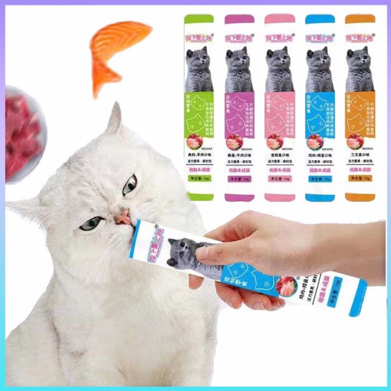 SNACK KUCING / MAKANAN KUCING FOOD CAT CREAMY BIXIA / CAT TREATS