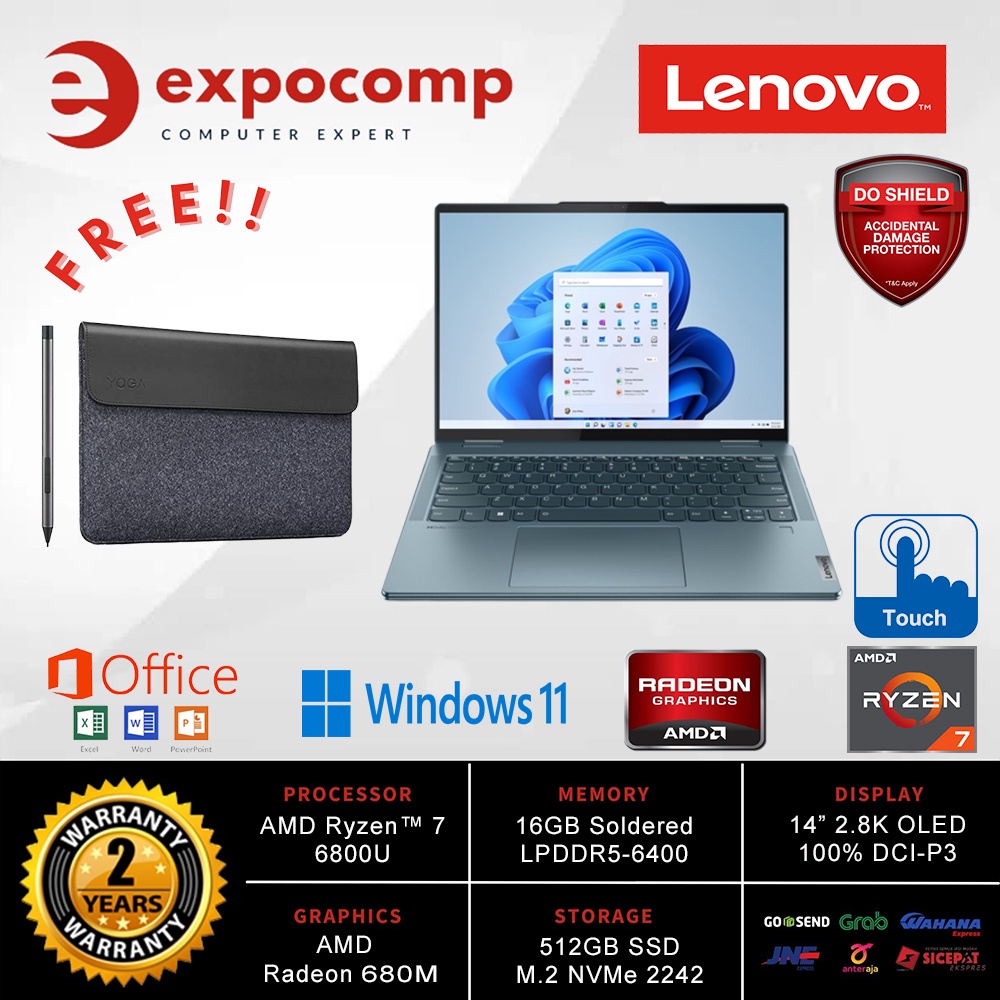 LENOVO YOGA 7 14ARB7 1DID RYZEN 7 6800U 16GB 512GB WIN 11 BLUE