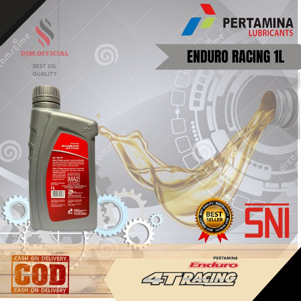 OLI MESIN PERTAMINA ENDURO RACING 1000ML / 1L 4T 10W-40 API SL ORIGINAL / OLI HARUM ENDURO