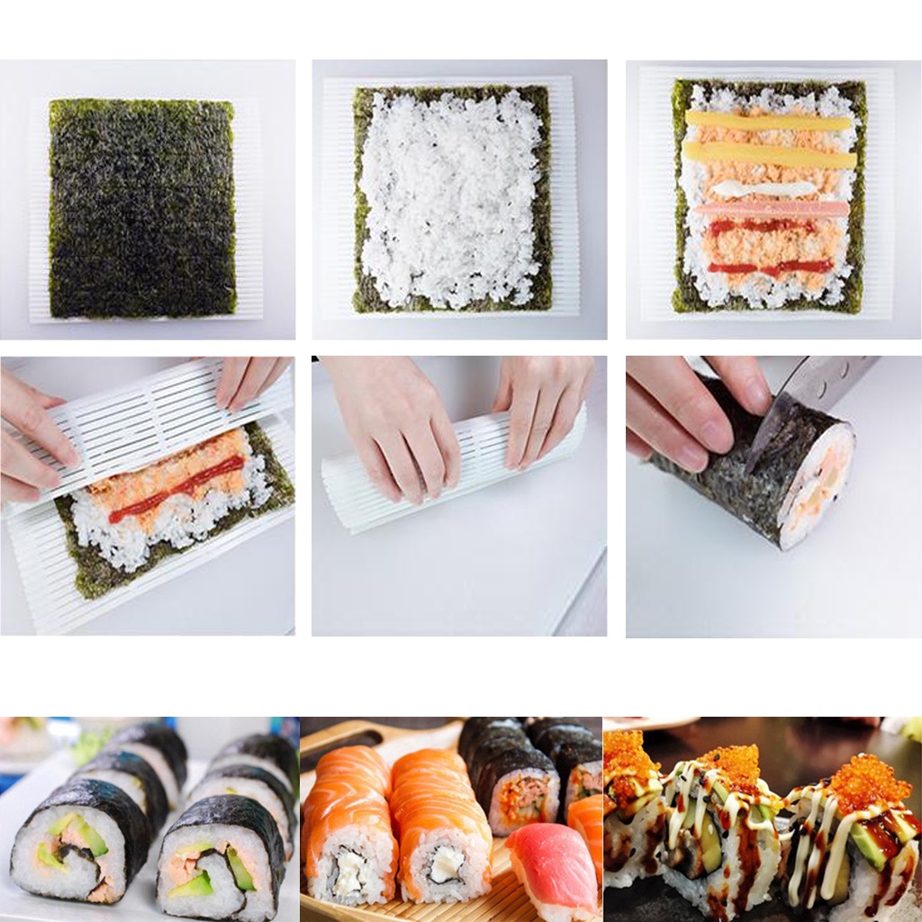 MurmerOfficial Cetakan Gulungan Sushi Roll Maker Sushi Roller Alat Pembuat Sushi R858