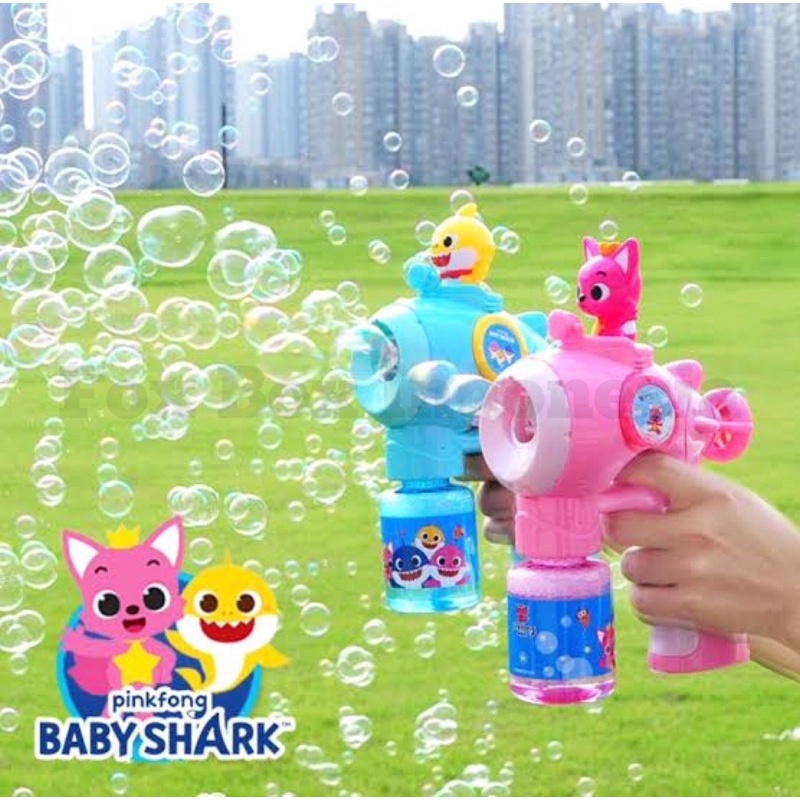 [PALING MURAH] Bubble Gun Karakter dengan Musik - Mainan Pistol Gelembung Sabun Anak - Pink Fong Baby Shark PJ Mask - Fox Box Indonesia