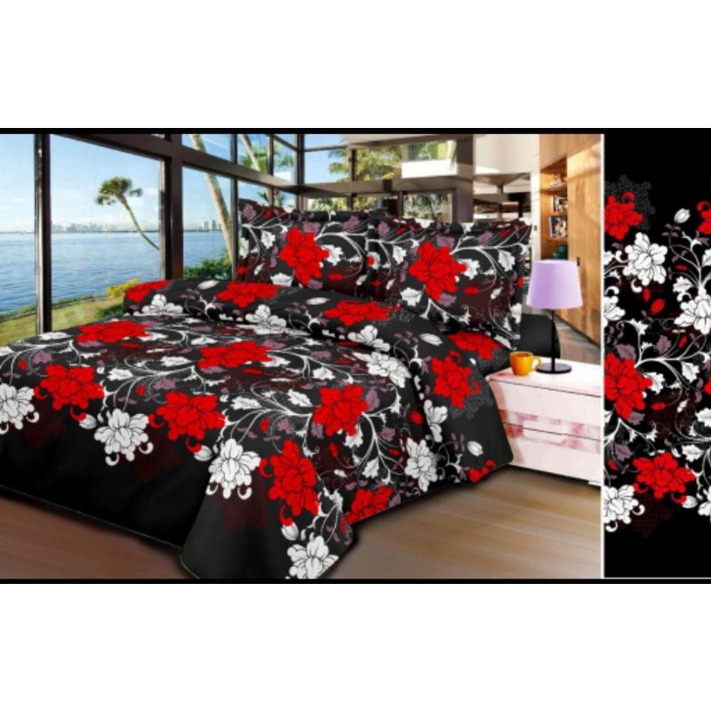 Sprei Termurah Free 2sarban+1sargul ukuran 180*200*10cm