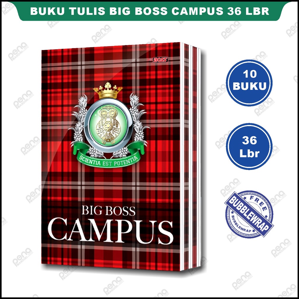 Big Boss Campus 36 Lembar Buku Tulis isi 10 Pcs