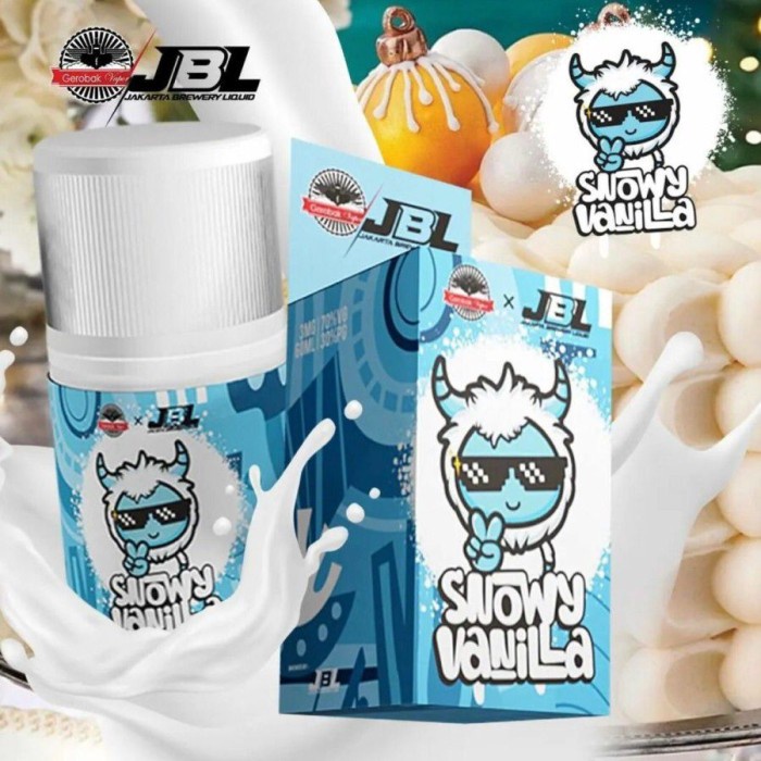 Snowy Vanilla 60ML Authentic by JBL x Gerobak Vapor - Liquid Snowy