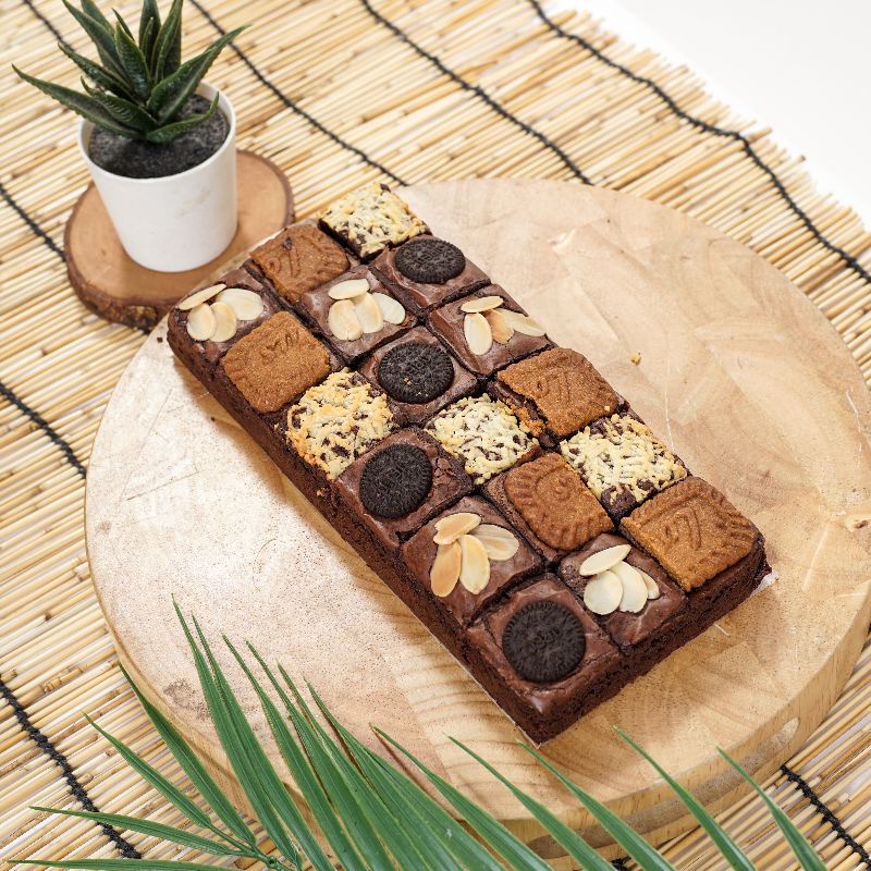 

Brownies panggang Topping mix