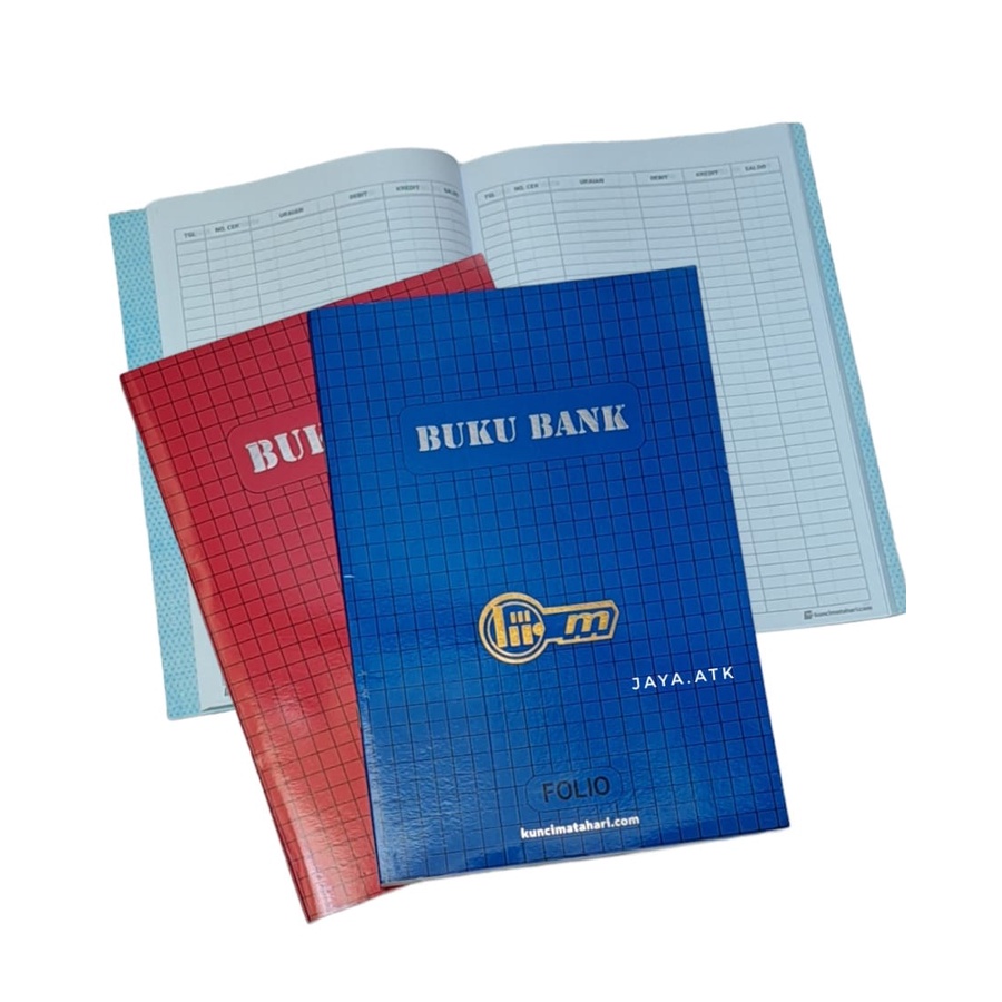 BUKU BANK FOLIO KUNCI MATAHARI 90 LBR TEBAL SOFT COVER BUKU KEUANGAN DEBIT KREDIT