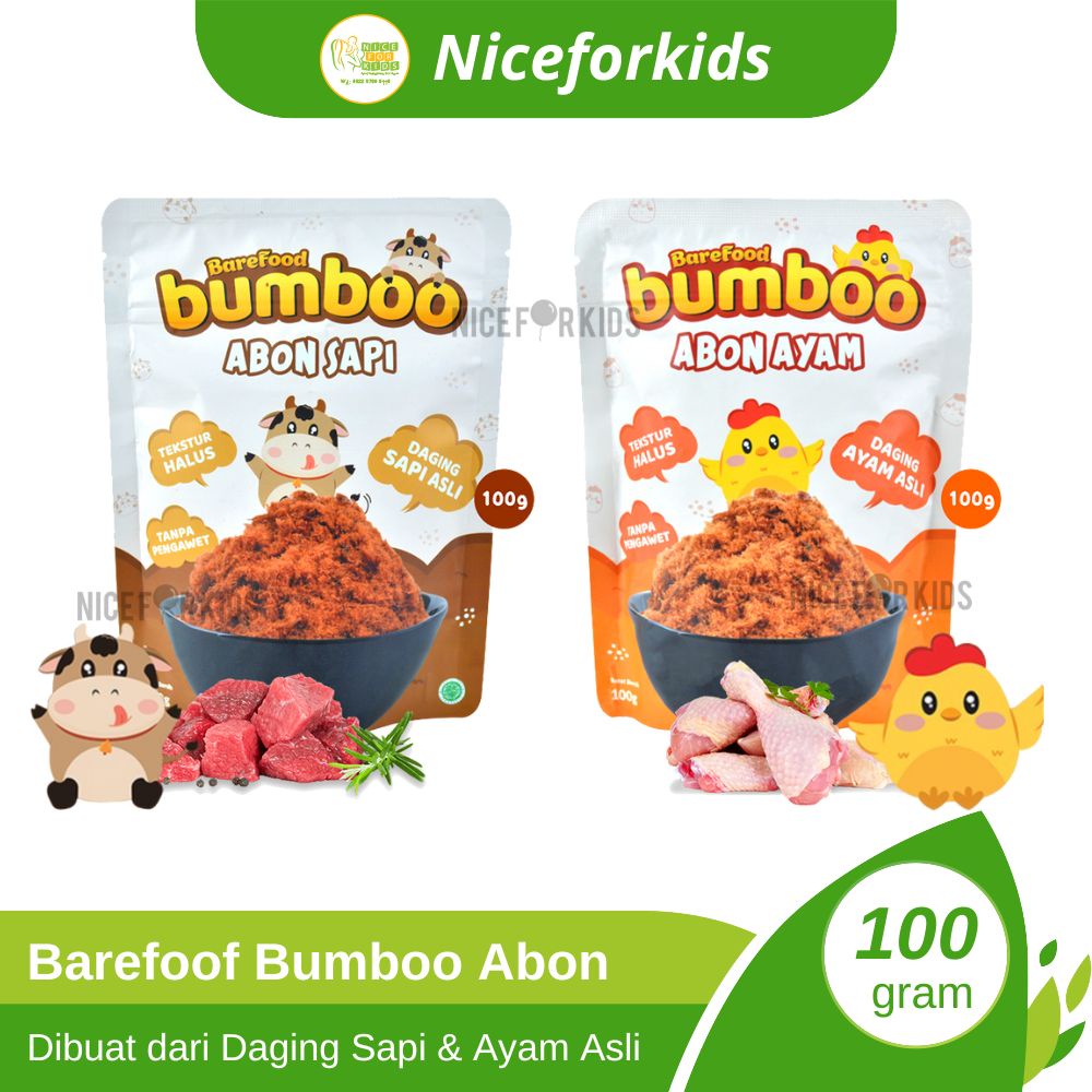 Barefood Bumboo Abon Ayam 100 gr / Abon Sapi 100gr