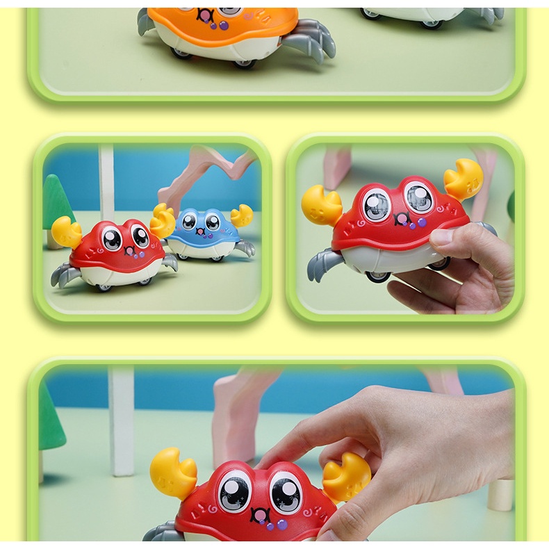 Toys for Girls/Boys Fjofpr Children's Double-pull Running Crab Toy Simulation Crab Shape Pulling Left And Right Shaking Q Cute Toy Car